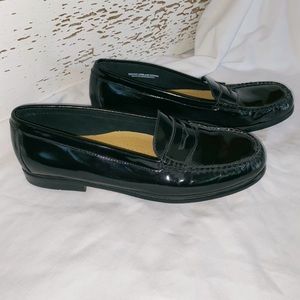 GH Bass Weejuns Black Patent Leather Loafers 10